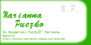 marianna puczko business card